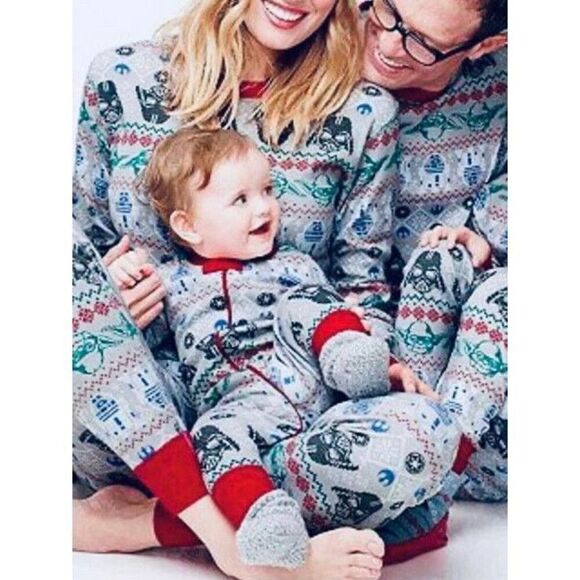 Hanna Andersson Infant Baby 6-12 Mos (70) STAR WARS Sleeper BUY 2 GET 1 FREE - Picture 2 of 5